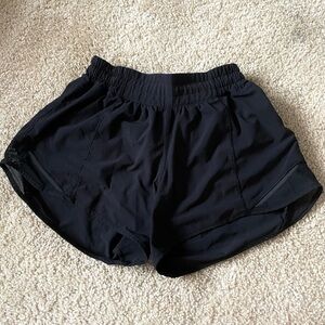 Lululemon black hotty hot shorts